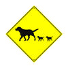 Dog Symbol Crossing Animal Xing Metal Aluminum Notice Novelty Road Plate Sign