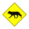 Caution Wolf Crossing Animal Xing Metal Aluminum Notice Novelty Road Plate Sign