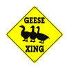 Caution Geese Xing Crossing Animal Xing Metal Aluminum Notice Novelty Road Plate Sign