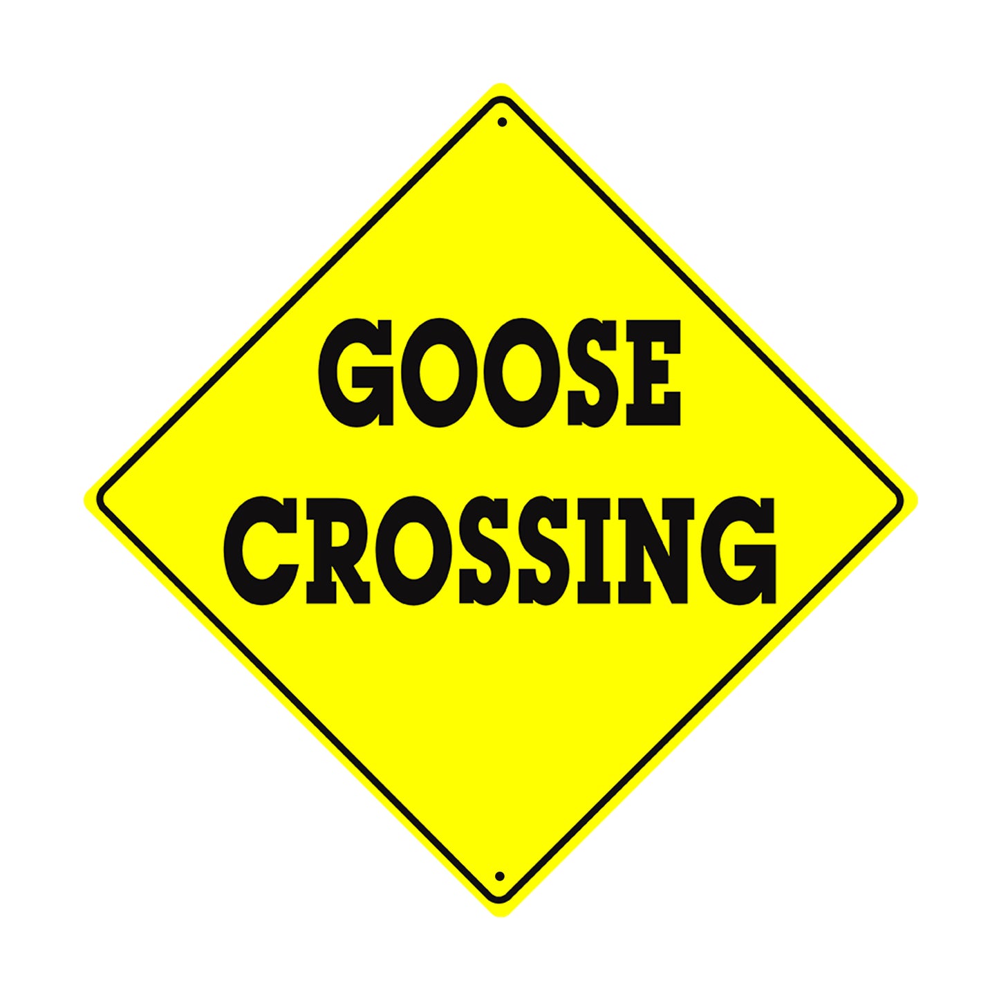 Caution Goose Crossing Animal Xing Metal Aluminum Notice Novelty Road Plate Sign