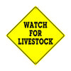 Watch For Livestock Crossing Symbol Animal Xing Metal Aluminum Notice Novelty Road Plate Sign
