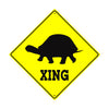 Turtle Xing With Symbol Crossing Animal Xing Metal Aluminum Notice Novelty Road Plate Sign