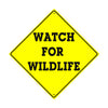 Watch For Wildlife Animal Metal Aluminum Notice Novelty Road Plate Sign
