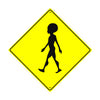 Alien Crossing Xing Metal Aluminum Notice Novelty Road Plate Sign