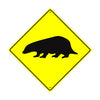 Badger Crossing Animal Xing Metal Aluminum Notice Novelty Road Plate Sign