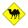 Camel Crossing Animal Metal Aluminum Notice Novelty Road Plate Sign