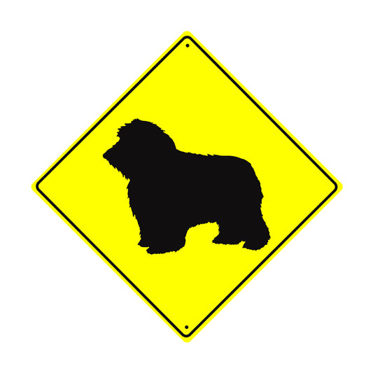Guard Sheepdog Symbol Animal Xing Metal Aluminum Notice Novelty Road Plate Sign