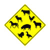 Various Animal Symbols Animal Crossing Metal Aluminum Notice Novelty Road Plate Sign