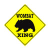 Wombat Xing Animal Crossing Metal Aluminum Notice Novelty Road Plate Sign