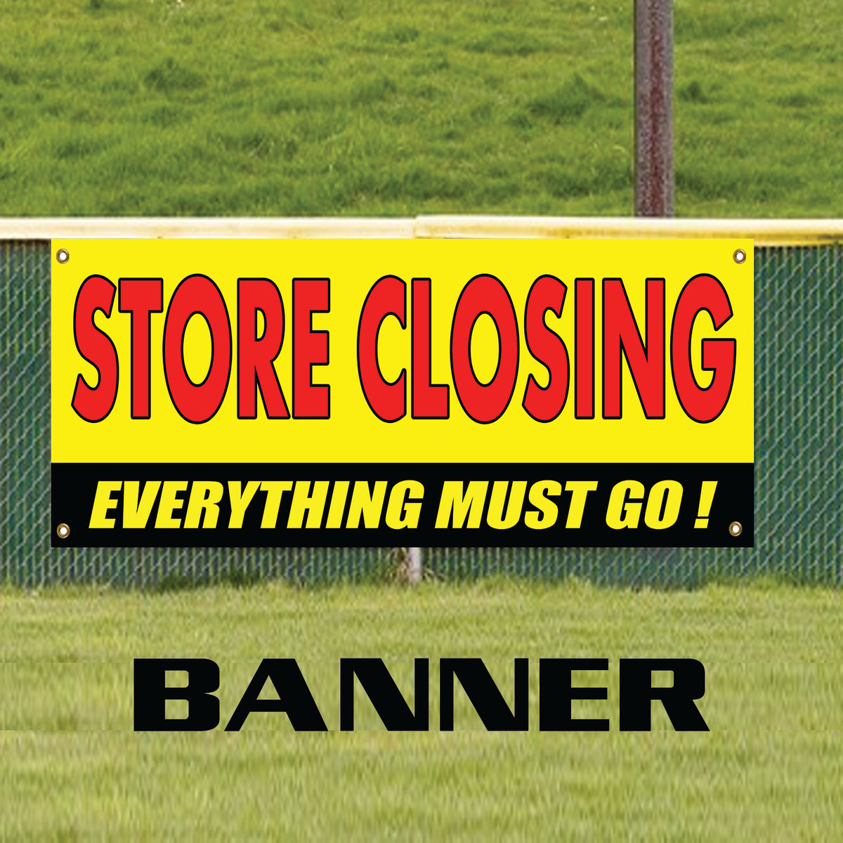 Clearance Sale! Store Closing Everything Must Go Vinyl Banner Sign