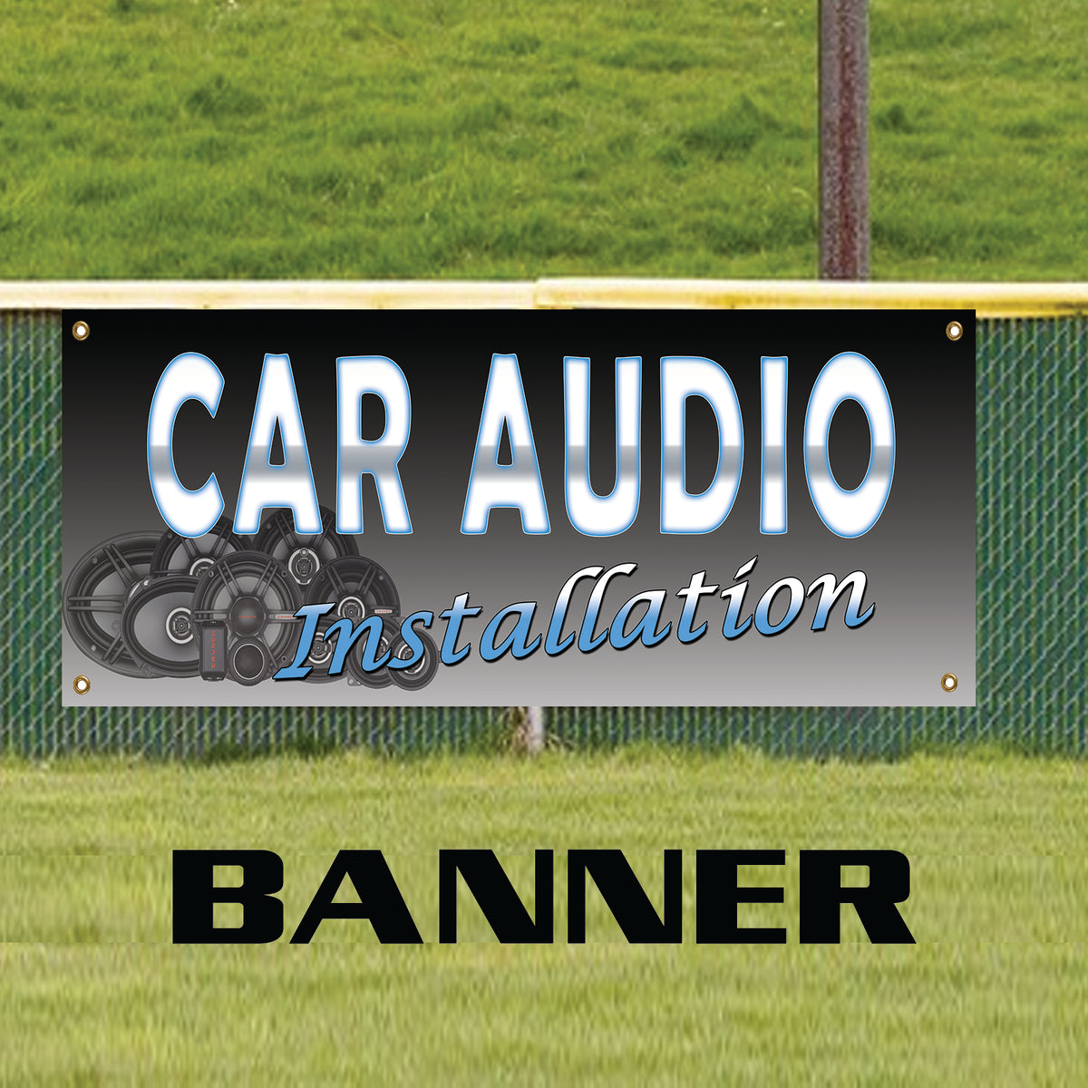 Car Audio Installation Garage Vinyl | Banner Sign – Sign Fever