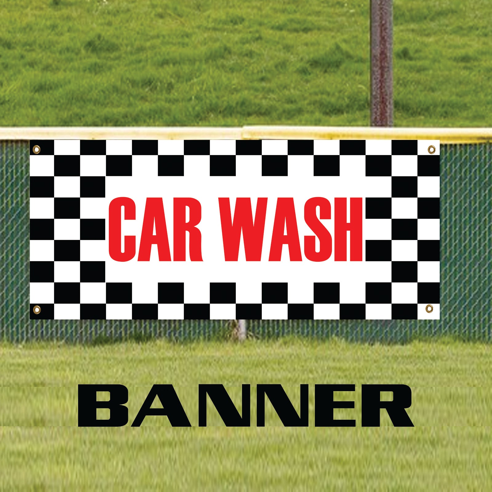 Car Wash Service Station Cleaning Vinyl Banner Sign