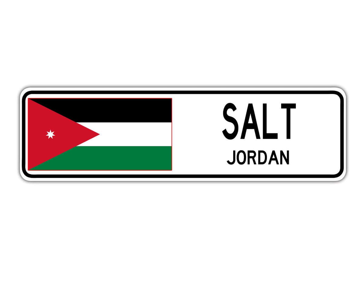 Salt Jordan Countries City Flag | Aluminum Sign – Sign Fever