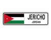 Jericho Jordan Flag City Country Gift Plate Wall Decor Street Aluminum Metal Novelty Sign Plate
