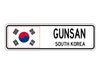 Gunsan South korea Flag City Country Gift Plate Wall Decor Street Aluminum Metal Novelty Sign Plate