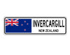 Invercargill New Zealand Flag City Country Gift Plate Wall Decor Street Aluminum Metal Novelty Sign Plate