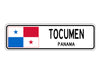 Tocumen Panama Flag City Country Gift Plate Wall Decor Street Aluminum Metal Novelty Sign Plate