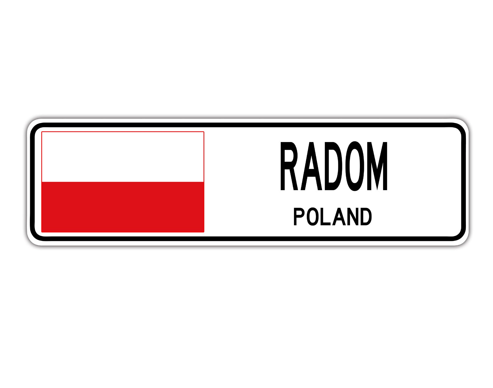 Radom Poland Countries City Flag | Aluminum Sign – Sign Fever