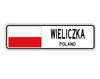 Wieliczka Poland Flag City Country Gift Plate Wall Decor Street Aluminum Metal Novelty Sign Plate