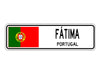 Fatima Portugal Flag City Country Gift Plate Wall Decor Street Aluminum Metal Novelty Sign Plate