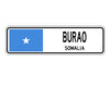Burao Somalia Flag City Country Gift Plate Wall Decor Street Aluminum Metal Novelty Sign Plate