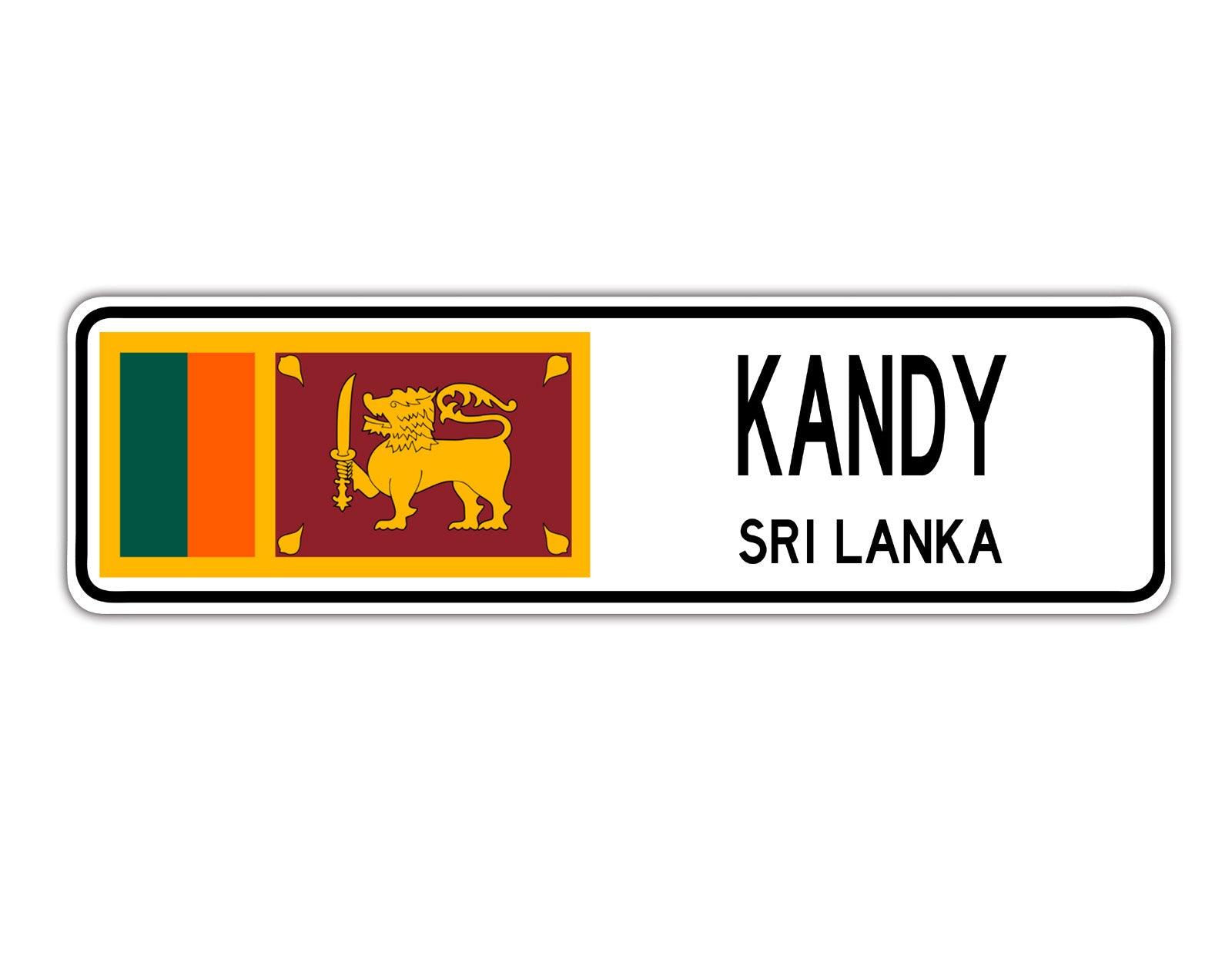 Kandy Sri Lanka Countries City Flag | Aluminum Sign – Sign Fever