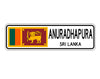 Anuradhapura Sri Lanka Flag City Country Gift Plate Wall Decor Street Aluminum Metal Novelty Sign Plate