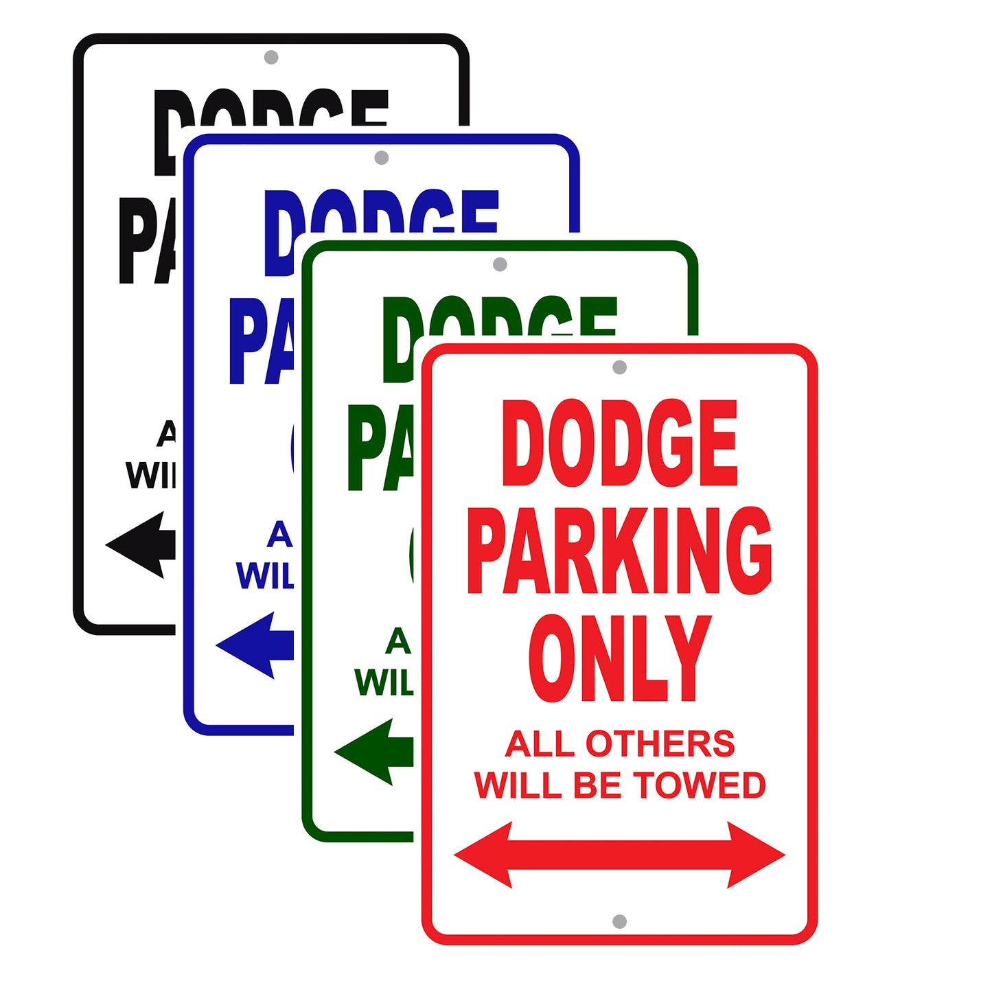 Dodge Parking Only All Others Will Be Towed Aluminum Decor Garage Sign