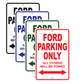 Ford Parking Only All Others Will Be Towed Aluminum Decor Garage Sign