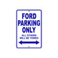 Ford Parking Only All Others Will Be Towed Aluminum Decor Garage Sign