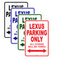 Lexus Parking Only All Others Will Be Towed Aluminum Decor Garage Sign