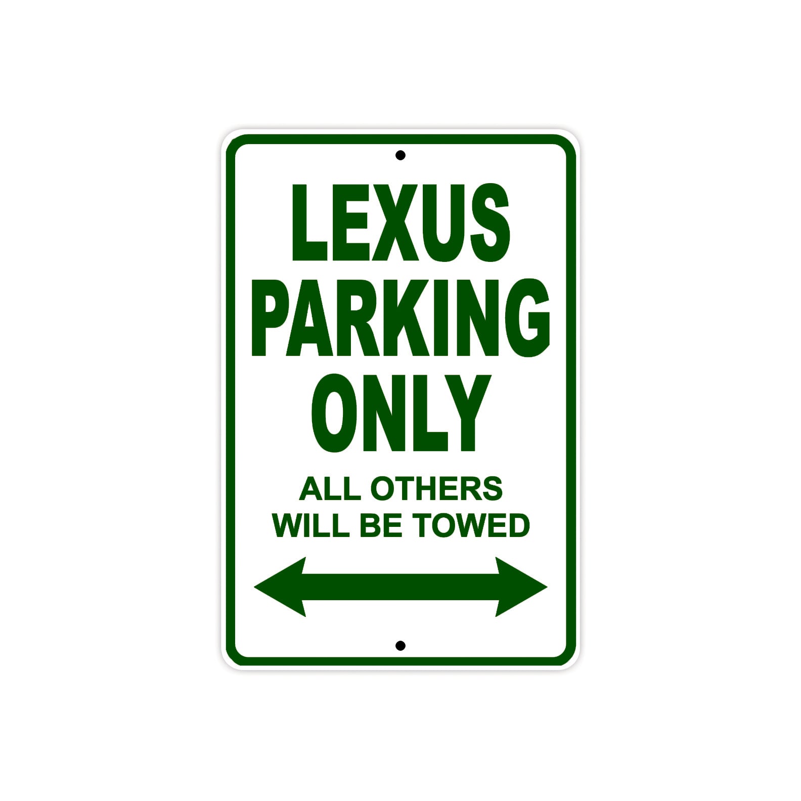 Lexus Parking Only All Others Will Be Towed Aluminum Decor Garage Sign