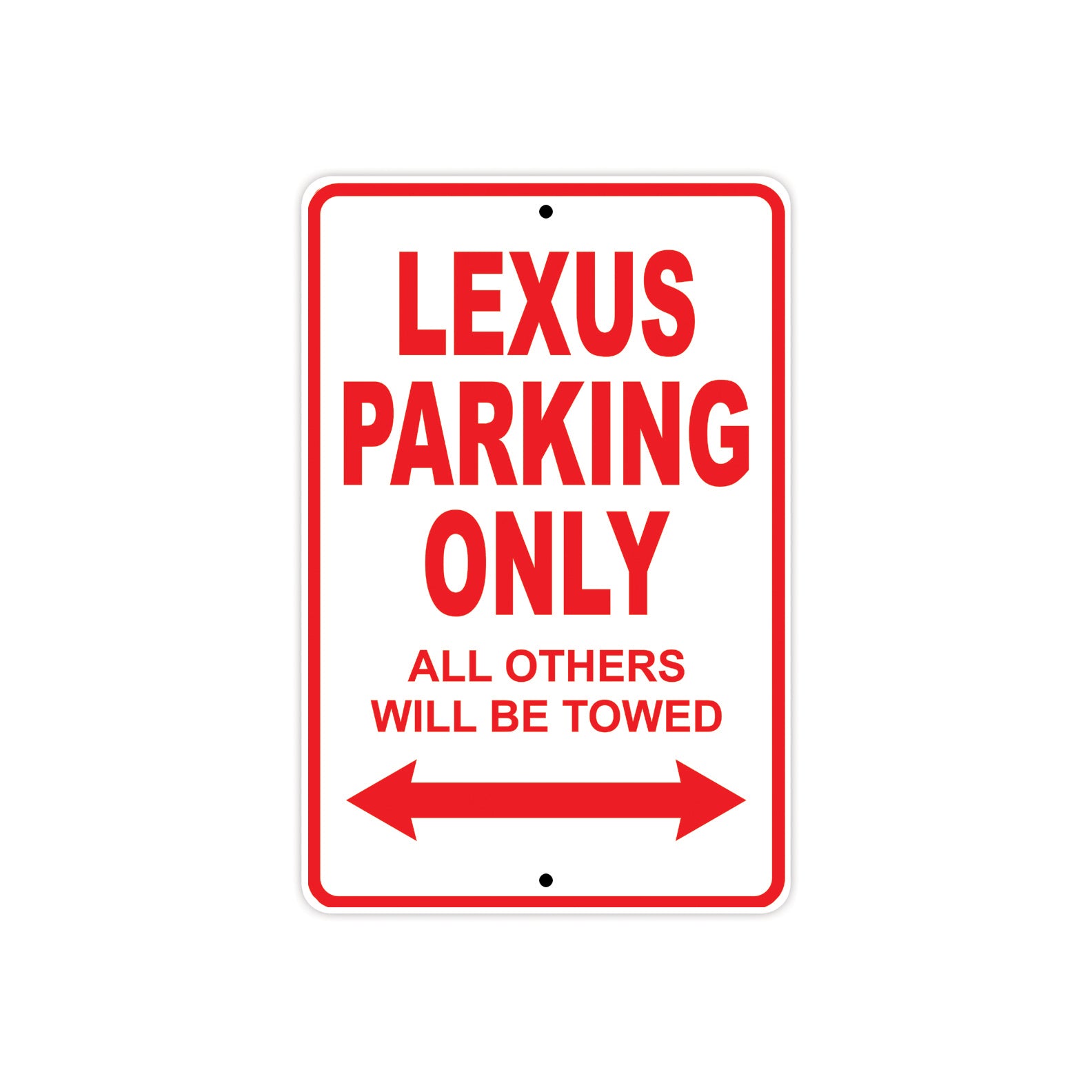 Lexus Parking Only All Others Will Be Towed Aluminum Decor Garage Sign