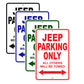 Jeep Parking Only All Others Will Be Towed Aluminum Decor Garage Sign