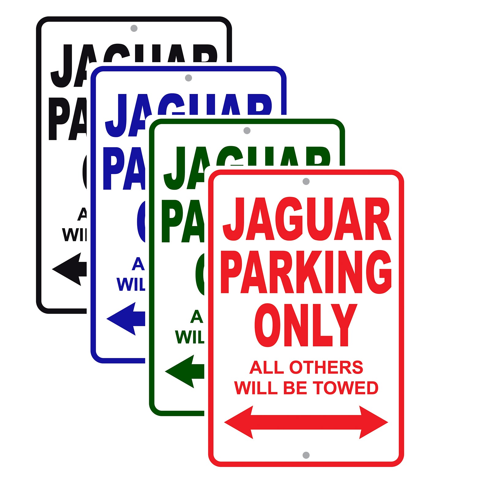 Jaguar Parking Only All Others Will Be Towed Aluminum Decor Garage Sign