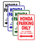 Honda Parking Only All Others Will Be Towed Aluminum Decor Garage Sign