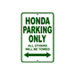 Honda Parking Only All Others Will Be Towed Aluminum Decor Garage Sign