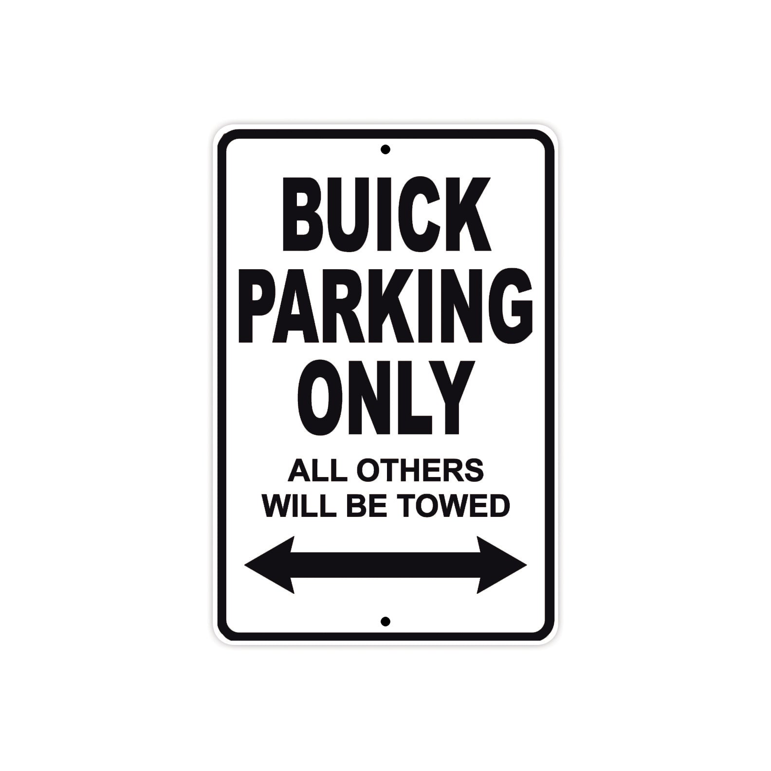 Buick Parking Only All Others Will Be Towed Aluminum Decor Garage Sign