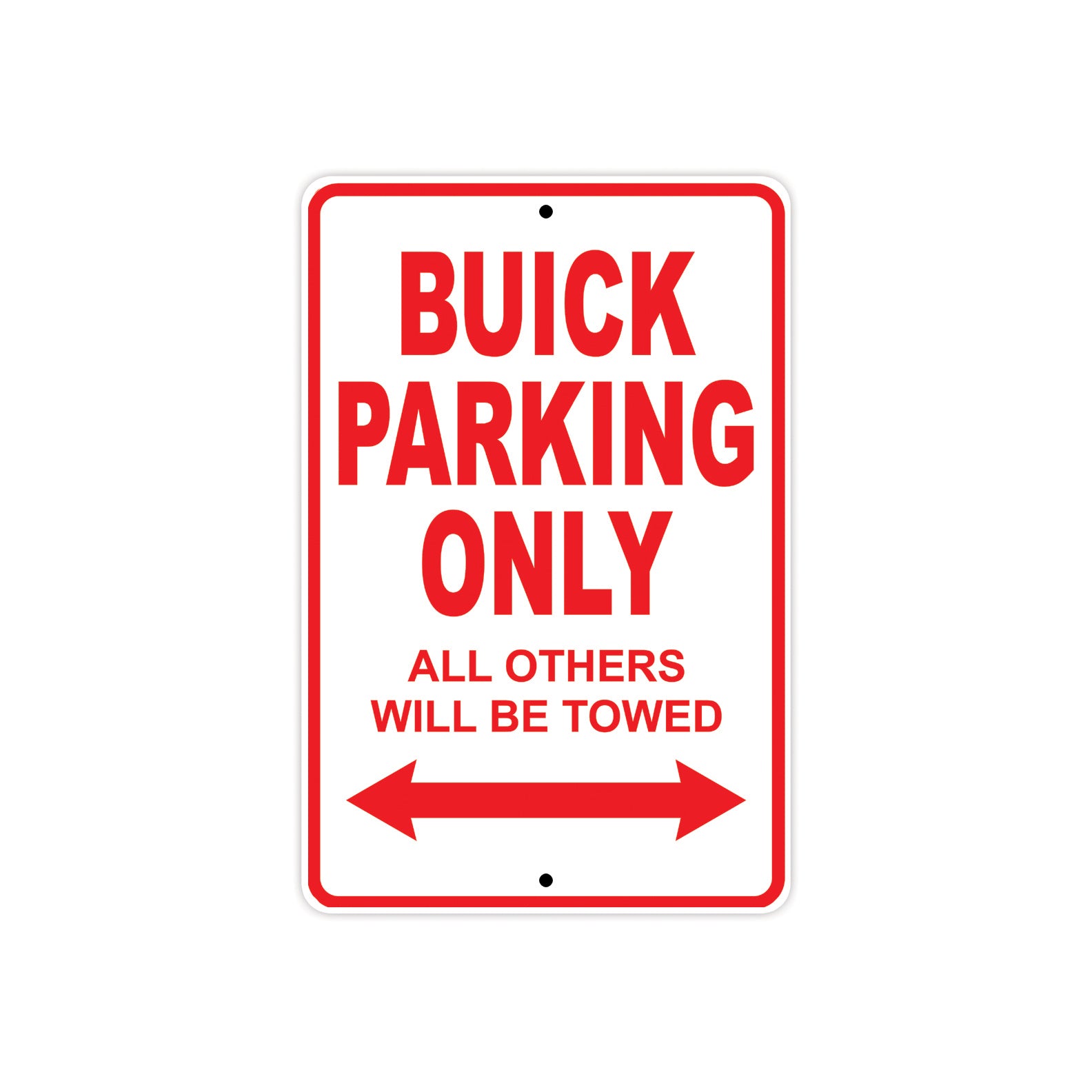 Buick Parking Only All Others Will Be Towed Aluminum Decor Garage Sign
