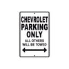 Chevrolet Parking Only All Others Will Be Towed Aluminum Decor Garage Sign