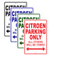 Citroen Parking Only All Others Will Be Towed Aluminum Decor Garage Sign