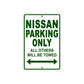 Nissan Parking Only All Others Will Be Towed Aluminum Decor Garage Sign