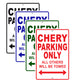 Chery Parking Only All Others Will Be Towed Aluminum Decor Garage Sign