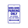 Mahindra Parking Only All Others Will Be Towed Aluminum Decor Garage Sign