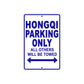Hongqi Parking Only All Others Will Be Towed Aluminum Decor Garage Sign