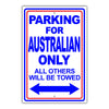 Parking For Aghan Only All Others Will Be Towed Country Citizens Car Parking Street Aluminum Metal Novelty Sign Plate