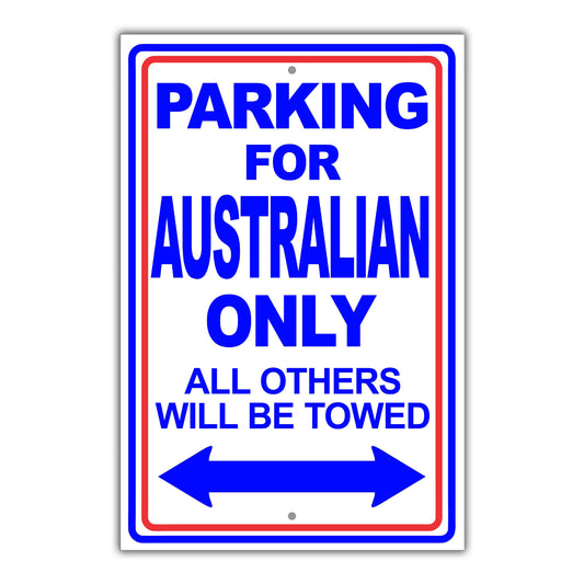 Parking For Aghan Only All Others Will Be Towed Country Citizens Car Parking Street Aluminum Metal Novelty Sign Plate
