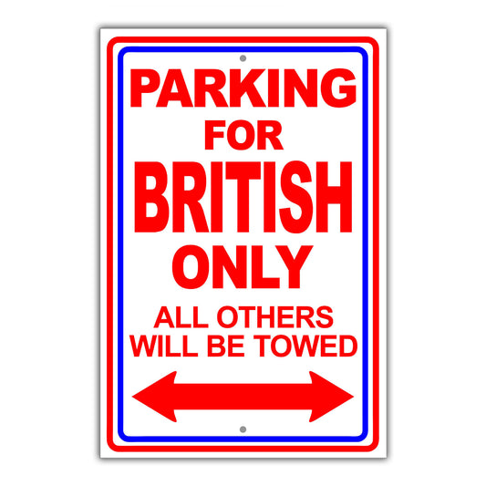 Parking For Aghan Only All Others Will Be Towed Country Citizens Car Parking Street Aluminum Metal Novelty Sign Plate