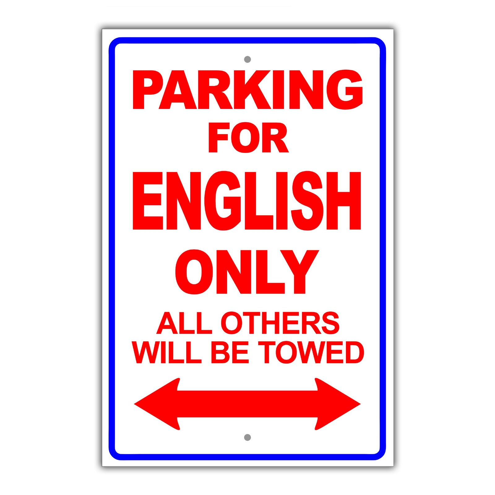Parking For Aghan Only All Others Will Be Towed Country Citizens Car Parking Street Aluminum Metal Novelty Sign Plate