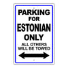 Parking For Aghan Only All Others Will Be Towed Country Citizens Car Parking Street Aluminum Metal Novelty Sign Plate